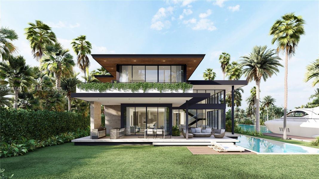 Exterior details and patio area of a home in , North Miami (Image 2). Exterior details and patio area of a home in , North Miami (Image 2).