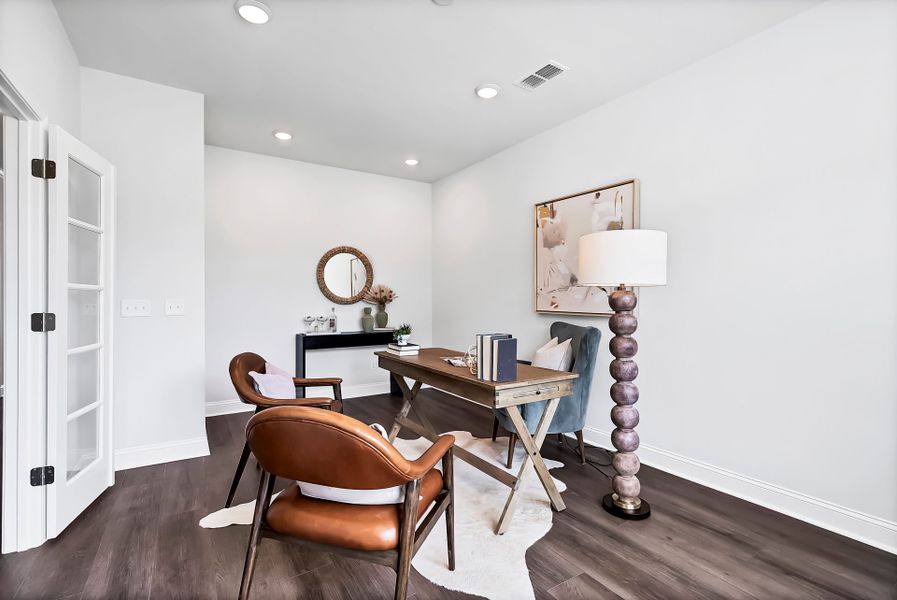 Furnished interior view inside a new home in Monroe Preserve, Chapin (Image 36).