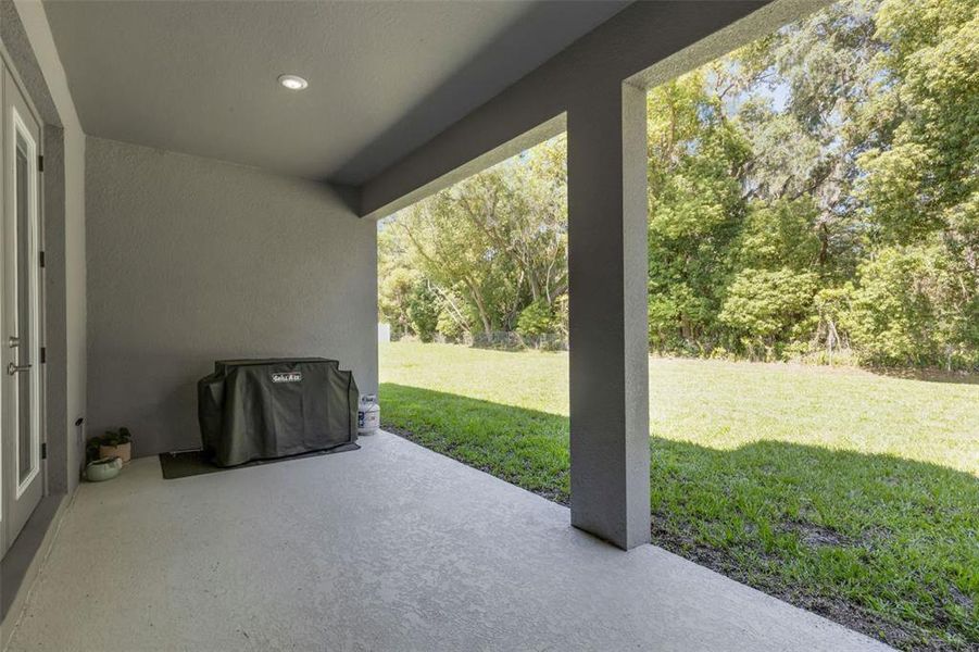 Exterior details and patio area of a home in , Lakeland (Image 4). Exterior details and patio area of a home in , Lakeland (Image 4).
