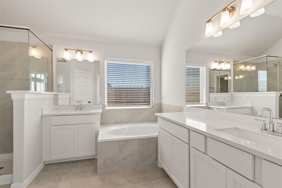 Furnished interior view inside a new home in Sunterra, Katy (Image 8).