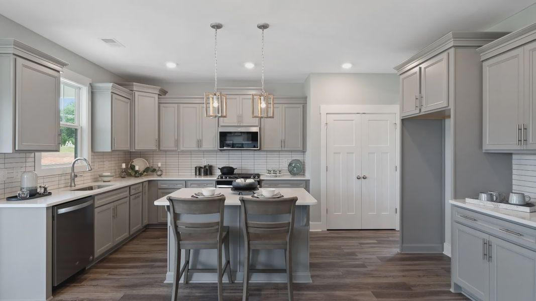 Kitchen of The Drayton Design by DRB Homes