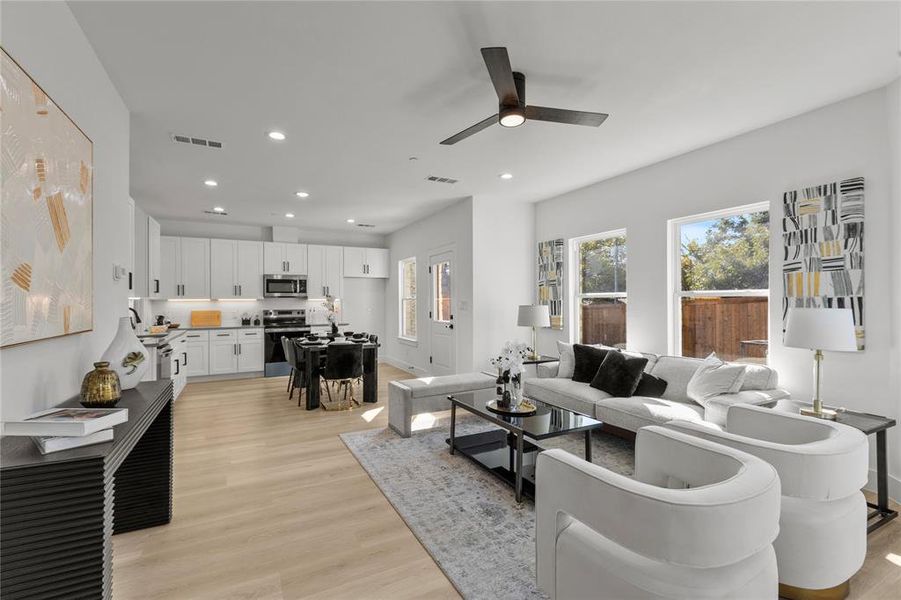 Furnished interior view inside a new home in , Grand Prairie (Image 11).