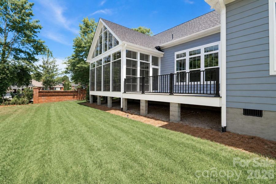 Exterior details and patio area of a home in , Statesville (Image 22).