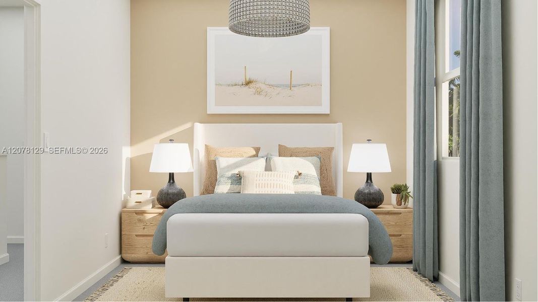Furnished interior view inside a new home in Breezewood, Miami (Image 10).
