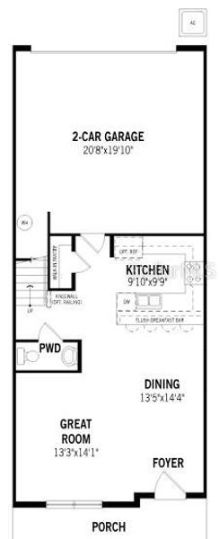 2D floor plan layout of this home in Rainwood, Groveland, FL (Image 2). 2D floor plan layout of this home in Rainwood, Groveland, FL (Image 2).