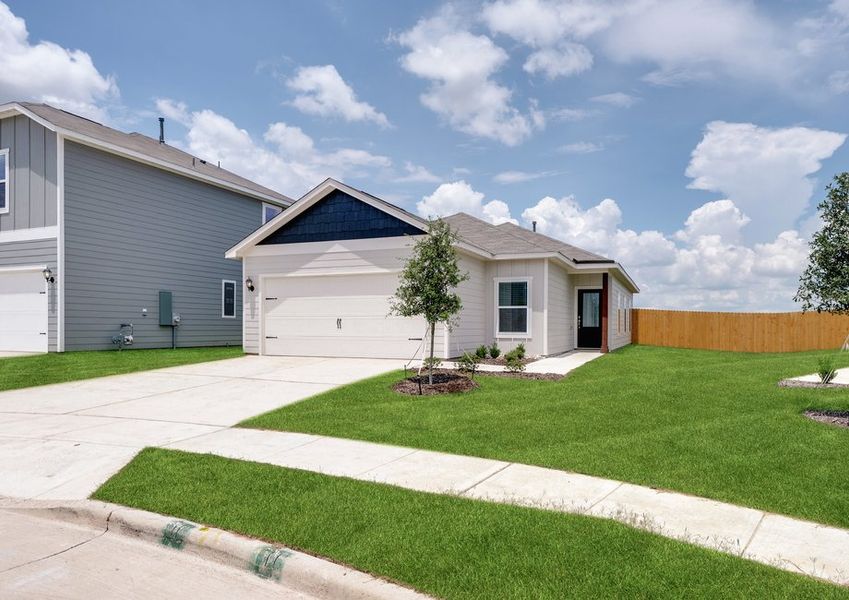 The Hawthorn has an attached two-car garage.