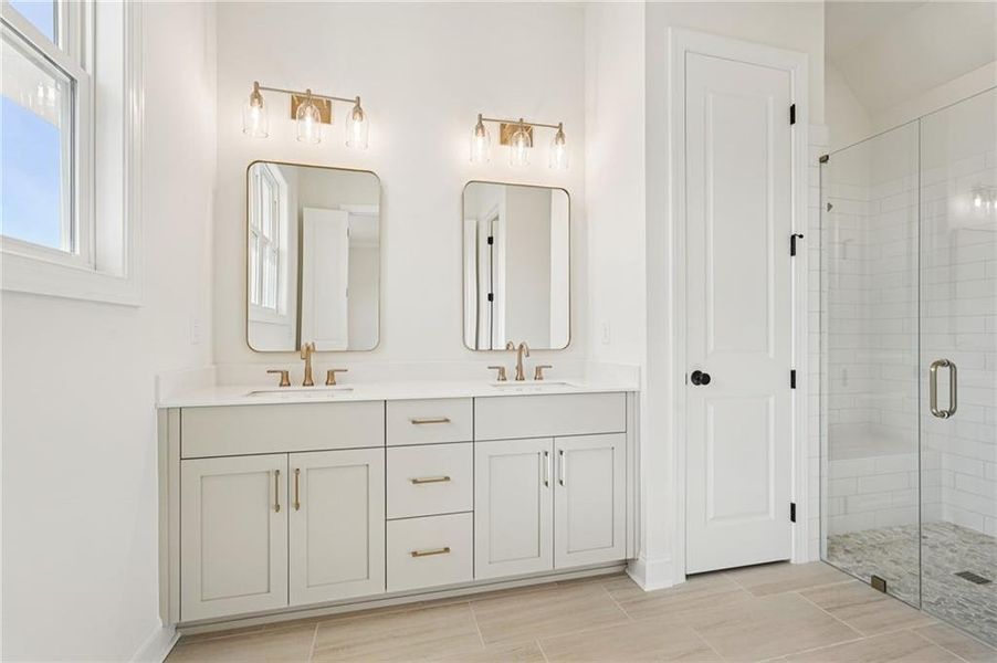 Furnished interior view inside a new home in Promenade at Sawnee Village, Cumming (Image 7).