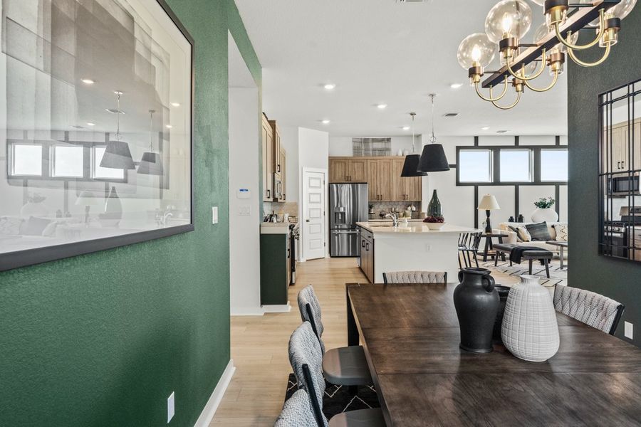 Furnished interior view inside a new home in The Grove at Blackhawk, Pflugerville (Image 42). Furnished interior view inside a new home in The Grove at Blackhawk, Pflugerville (Image 42).