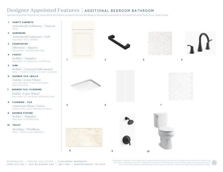 Sample of building materials used in homes in Meadowlark, Murfreesboro (Image 12). Sample of building materials used in homes in Meadowlark, Murfreesboro (Image 12).