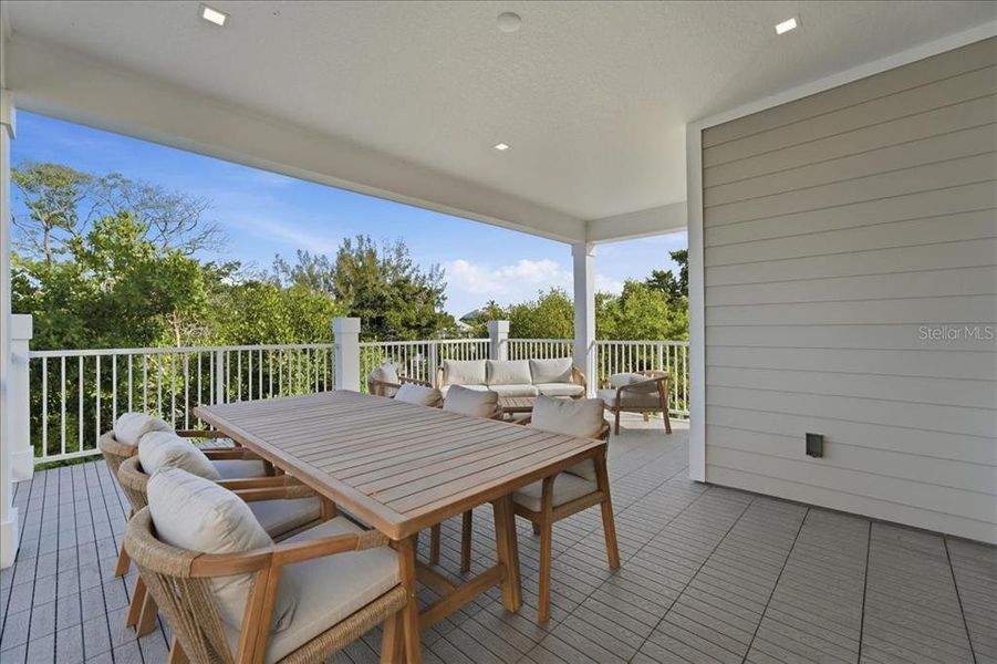 Exterior details and patio area of a home in Hunters Point, Cortez (Image 26). Exterior details and patio area of a home in Hunters Point, Cortez (Image 26).