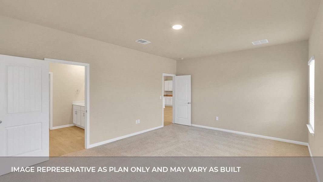 Spacious, unfurnished interior of a new home in Bar W Ranch, Leander (Image 25).