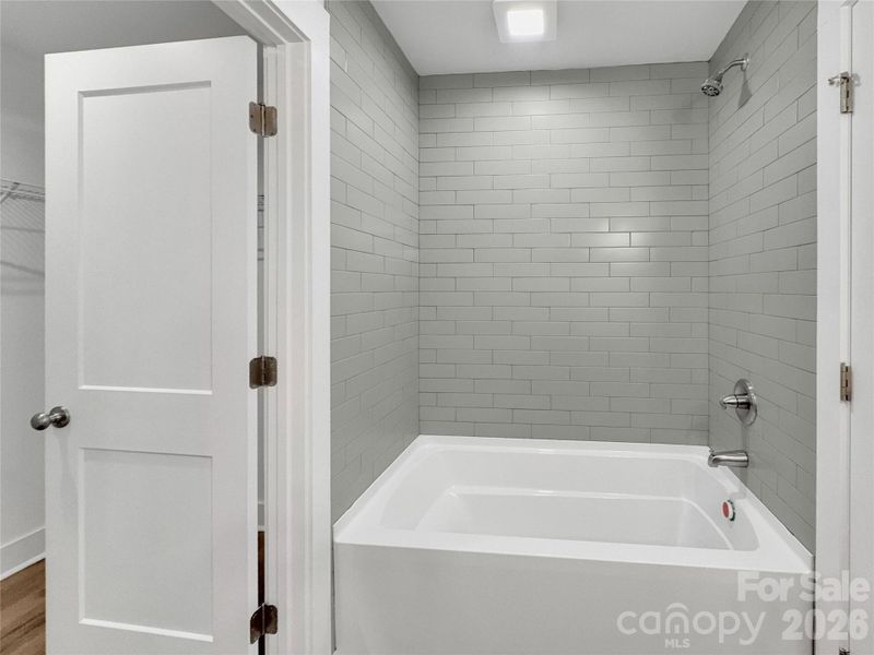 Tiled shower Tiled shower