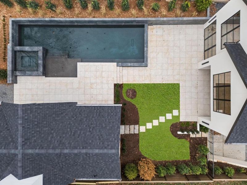 Exterior details and patio area of a home in , Atlanta (Image 28). Exterior details and patio area of a home in , Atlanta (Image 28).