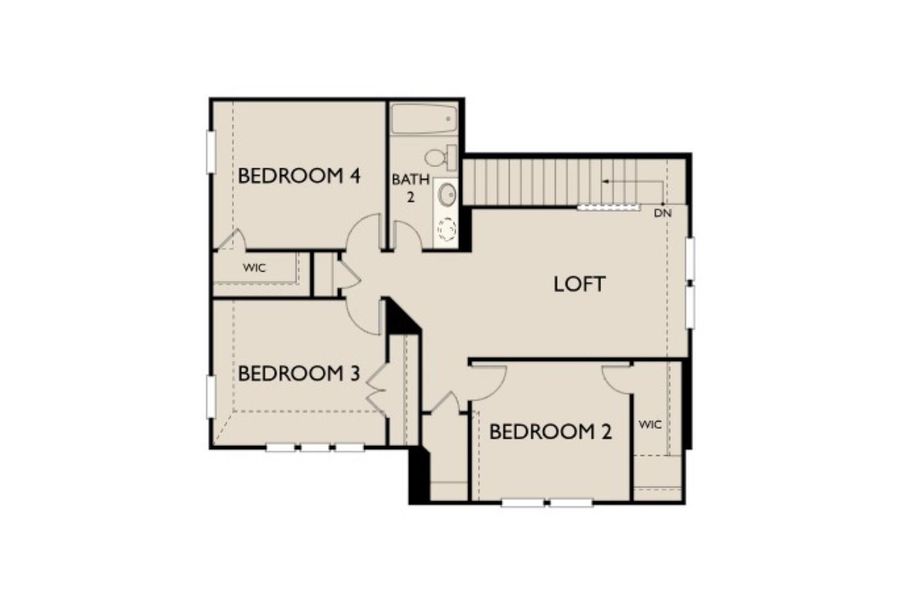 2D floor plan layout of this home in Cedar Pointe, Crosby, TX (Image 2). 2D floor plan layout of this home in Cedar Pointe, Crosby, TX (Image 2).