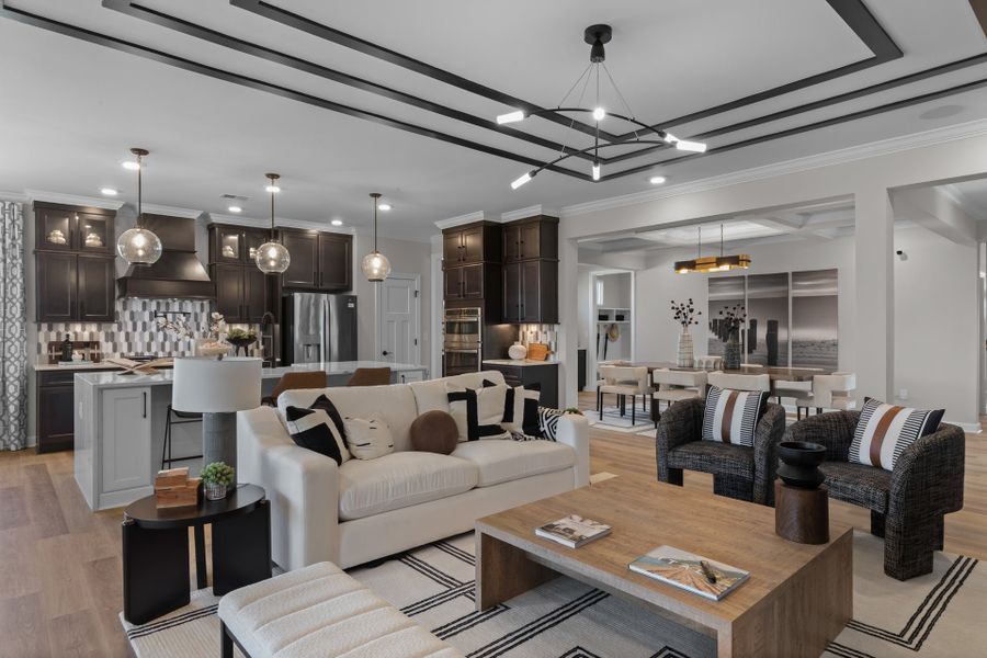 Representative furnished interior of a home built from the The Sand Dollar by Chesapeake Homes in Coastal Club of the Carolinas, Calabash (Image 13).