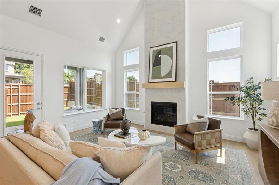 Furnished interior view inside a new home in , Dallas (Image 8).