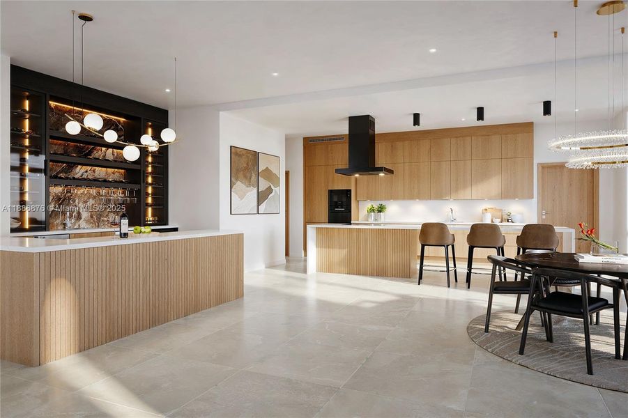 RENDERING of Kitchen/Bar RENDERING of Kitchen/Bar