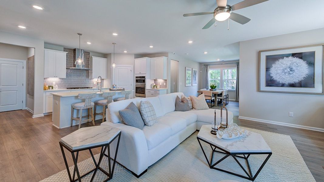 Furnished interior view inside a new home in Silverstone, Knightdale (Image 15). Furnished interior view inside a new home in Silverstone, Knightdale (Image 15).