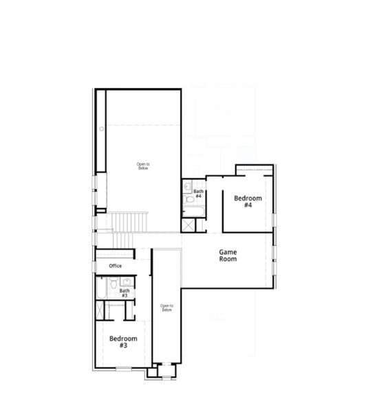 2D floor plan layout for the Kent Plan by Highland Homes in Ridgeline: 50ft. lots, McKinney, TX (Image 27). 2D floor plan layout for the Kent Plan by Highland Homes in Ridgeline: 50ft. lots, McKinney, TX (Image 27).