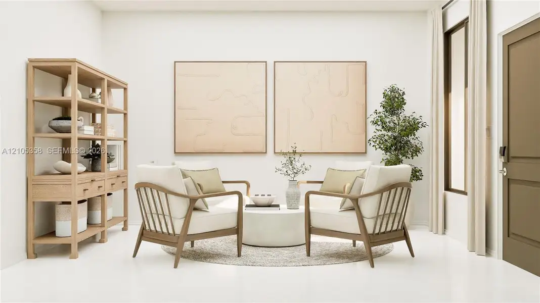 Furnished interior view inside a new home in Coral Breeze, Miami (Image 19).