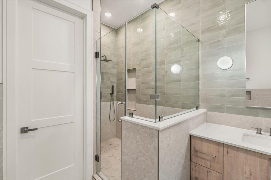 Furnished interior view inside a new home in , Houston (Image 16).