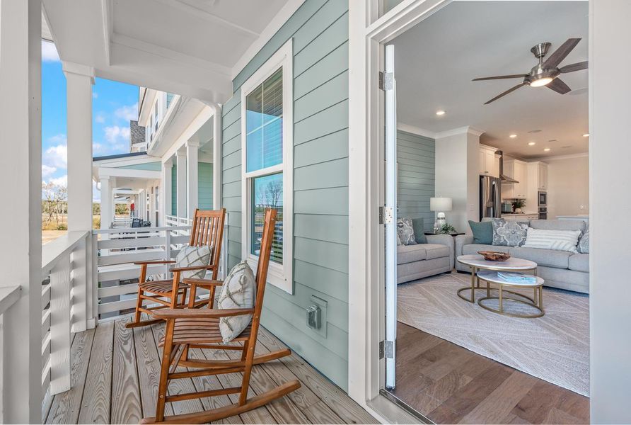 Exterior details and patio area of a home in , Charleston (Image 3).