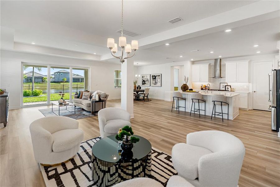 Furnished interior view inside a new home in Sweetwater at Lakewood Ranch, Bradenton (Image 5). Furnished interior view inside a new home in Sweetwater at Lakewood Ranch, Bradenton (Image 5).