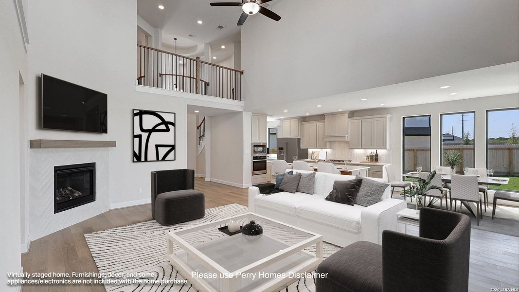 Furnished interior view inside a new home in Haby Hill, San Antonio (Image 7). Furnished interior view inside a new home in Haby Hill, San Antonio (Image 7).