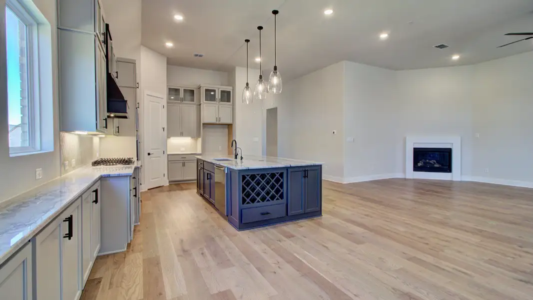 Furnished interior view inside a new home in Verandas at the Rim, San Antonio (Image 18). Furnished interior view inside a new home in Verandas at the Rim, San Antonio (Image 18).