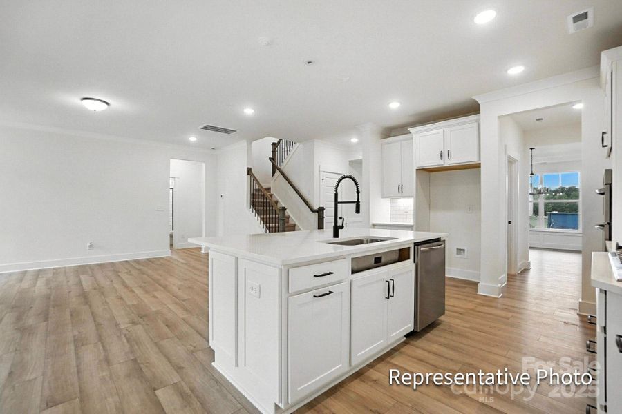 Furnished interior view inside a new home in Harrisburg Village Townhomes, Harrisburg (Image 23).