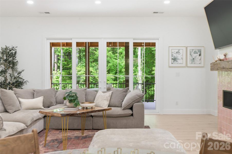 Furnished interior view inside a new home in , Matthews (Image 30).