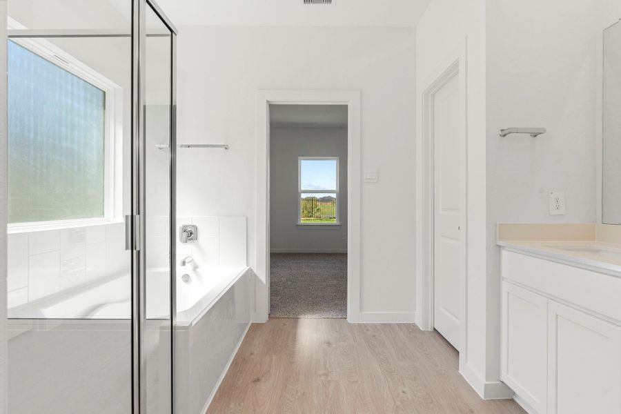 Furnished interior view inside a new home in Tamarron, Fulshear (Image 32).