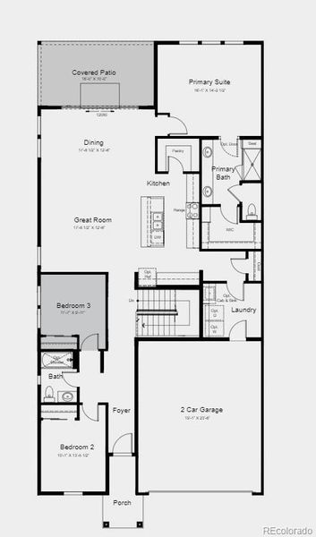 Structural options include: A/C unit, bedroom 3 in lieu of flex, 9' unfinished basement, 8'x 12' sliding glass door, and covered outdoor living.