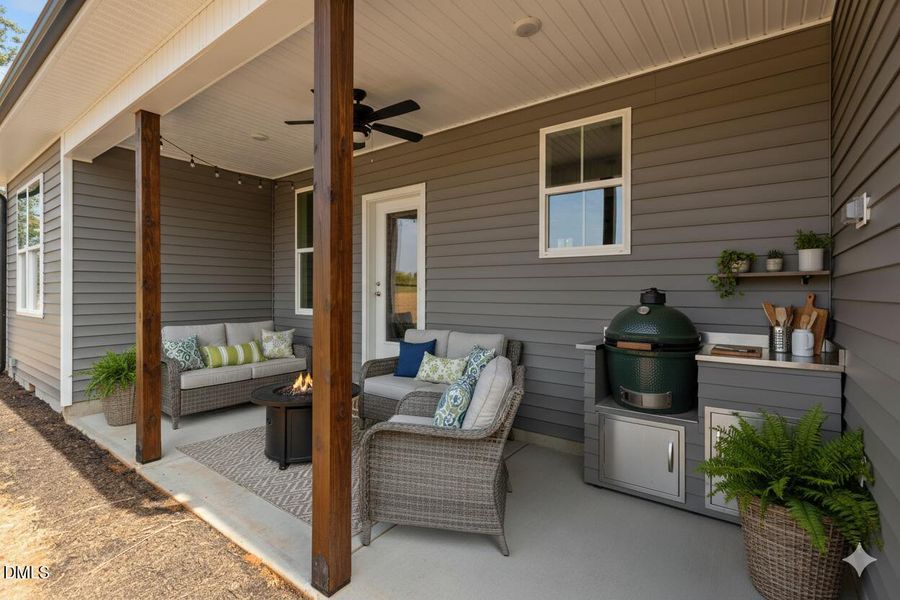 AI Generated furnishings on back porch AI Generated furnishings on back porch