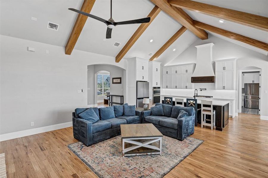 Furnished interior view inside a new home in , Godley (Image 31).