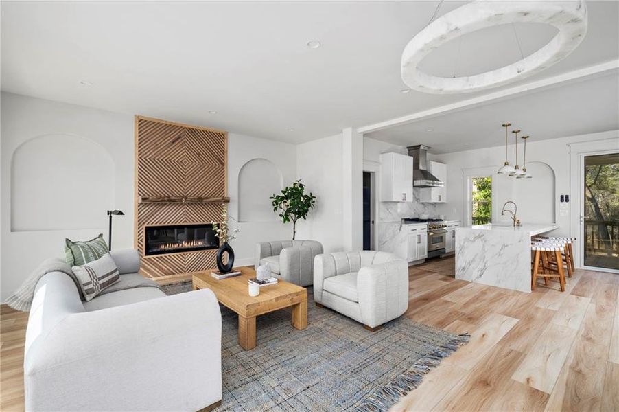 Furnished interior view inside a new home in , Duluth (Image 8).