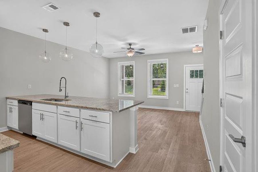 Furnished interior view inside a new home in The Cottages at East Lanier, Fayetteville (Image 4).
