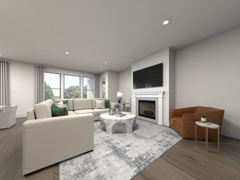 Furnished interior view inside a new home in Station Hill - Estate Series, Franklin (Image 5).