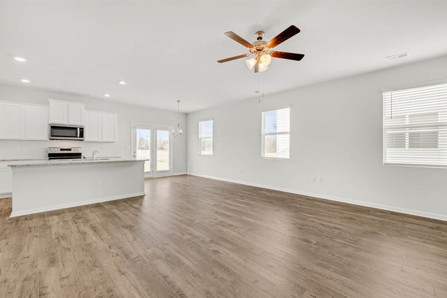 Representative unfurnished interior of a home built from the Sudbury by D.R. Horton in Laurel Park Townhomes, Hephzibah (Image 22).
