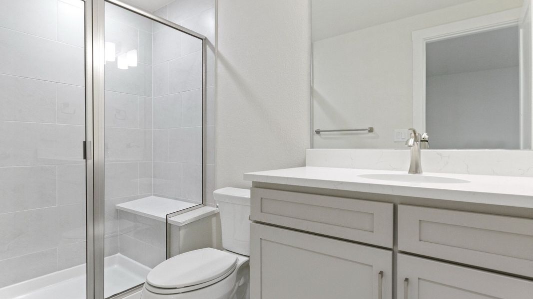 Furnished interior view inside a new home in Dillon Pointe - Journey, Broomfield (Image 20).