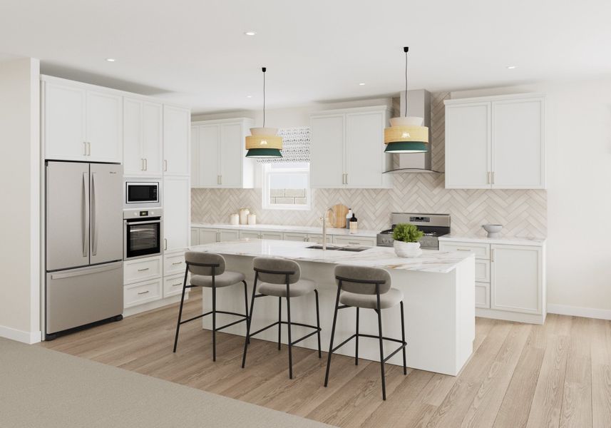 Representative furnished interior of a home built from the Saguaro by Beazer Homes in Sanctuary, Phoenix (Image 6).