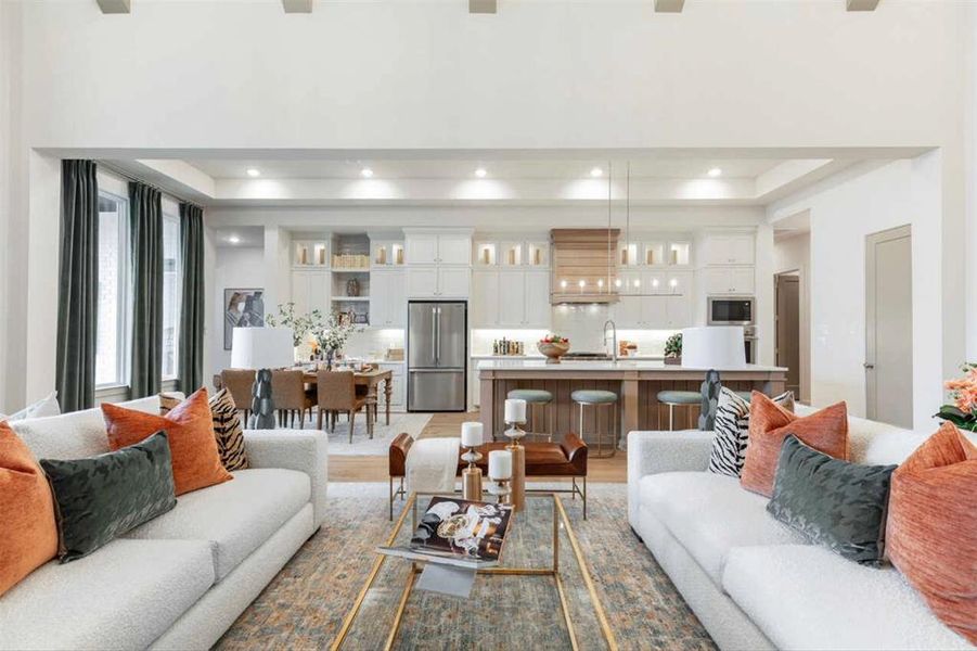 Furnished interior view inside a new home in Estates at Bristol Valley, Heath (Image 26).