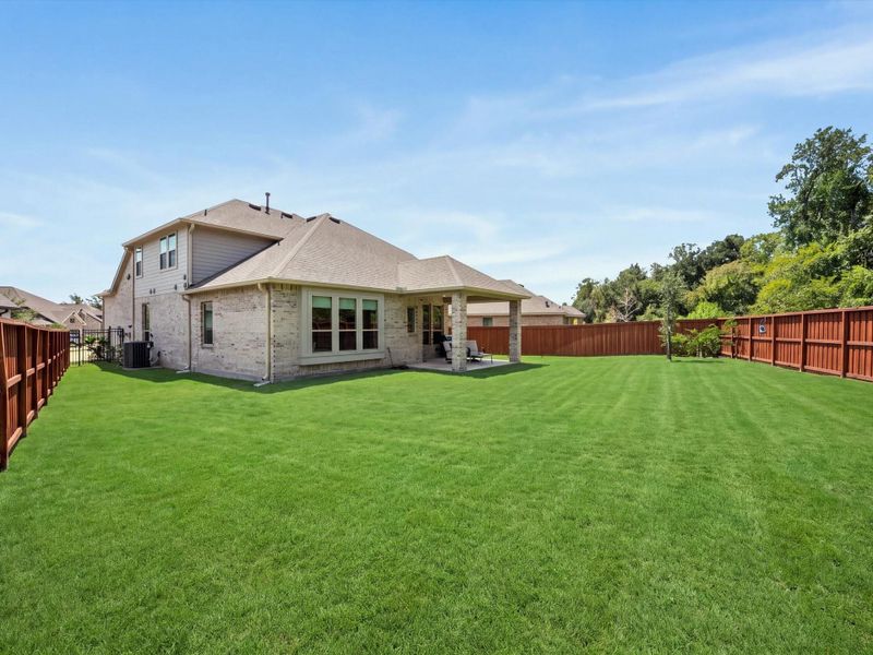 Premium oversized cup-de-sac lot with no back neighbors. Plenty of room for a pool