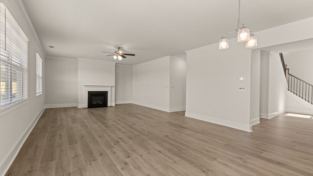 Representative unfurnished interior of a home built from the Westerly by D.R. Horton in Hamptons at Riverwood East, Dallas (Image 15).