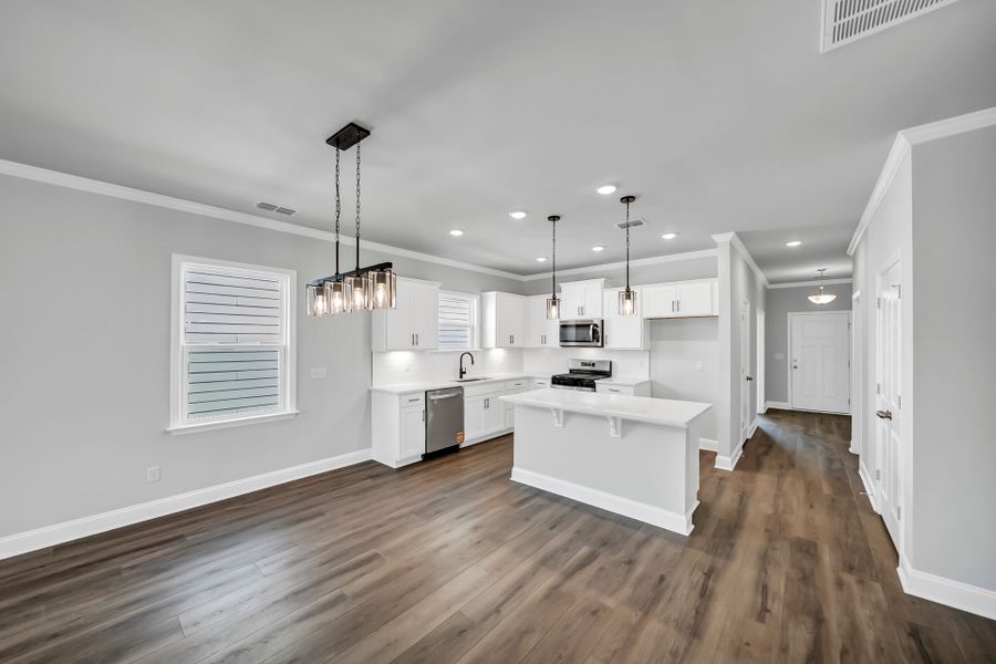 Furnished interior view inside a new home in Monroe Preserve, Chapin (Image 18).