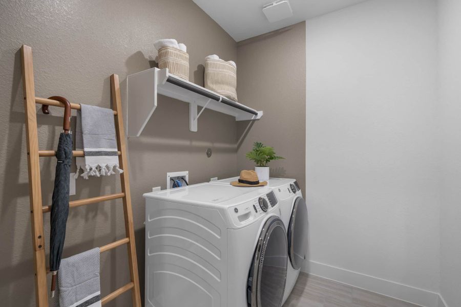 Furnished interior view inside a new home in The Highlands, Porter (Image 16).