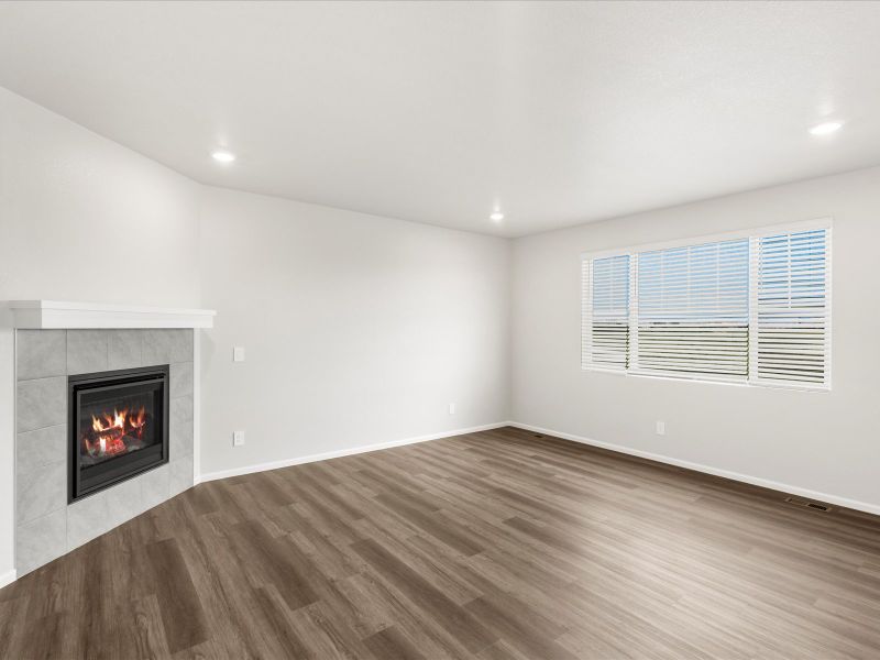 Spacious, unfurnished interior of a new home in Buffalo Highlands: The Canyon Collection, Commerce City (Image 7). Spacious, unfurnished interior of a new home in Buffalo Highlands: The Canyon Collection, Commerce City (Image 7).