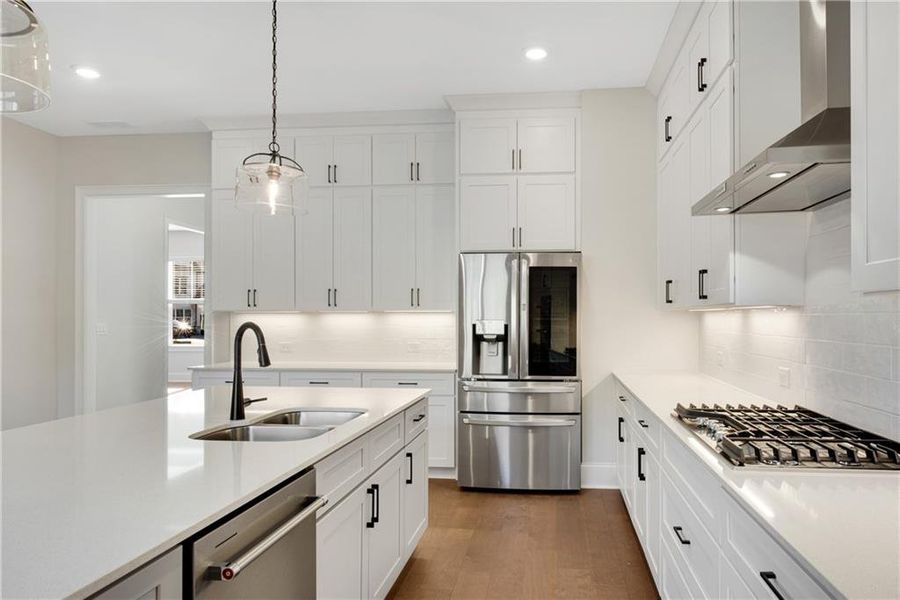 Furnished interior view inside a new home in The Retreat at Caney Creek, Alpharetta (Image 38).