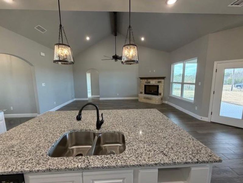 Close-up of interior finishes inside a home in , Azle (Image 12).