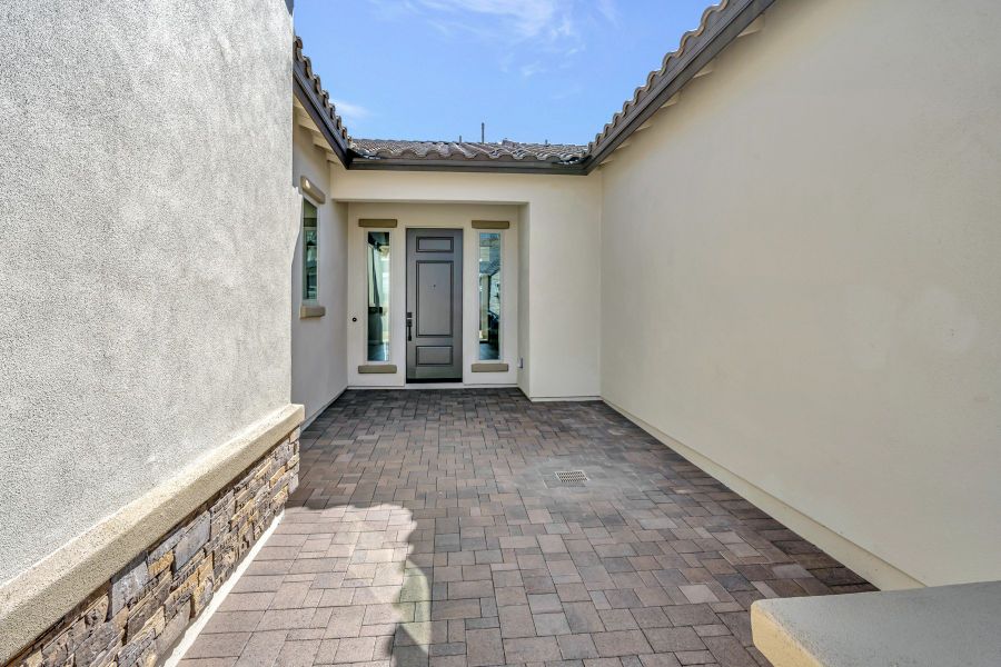 Exterior details and patio area of a home in The Ridge at Victory, Buckeye (Image 19).